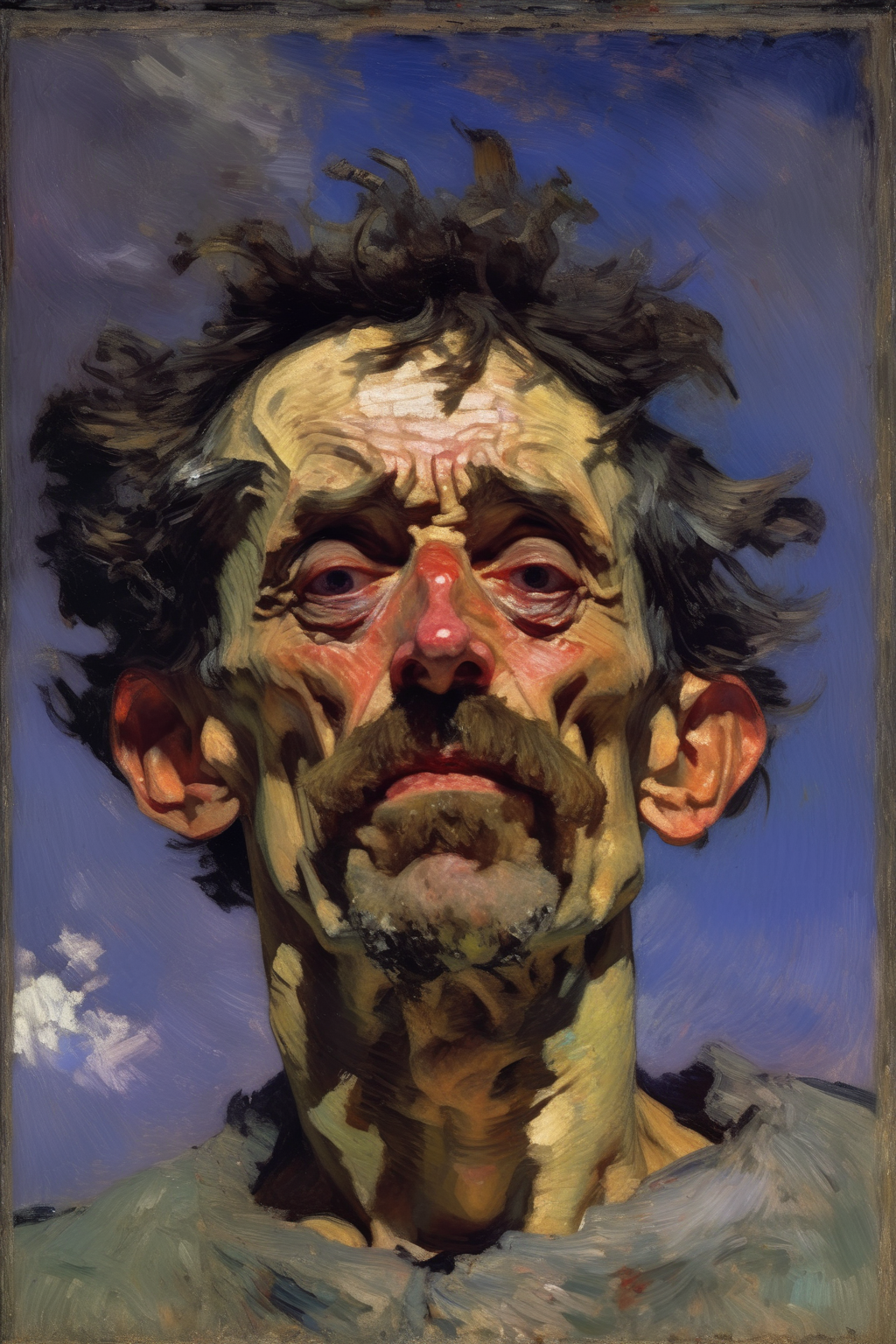 00394-897578026-_lora_Mikhail Vrubel Style_1_Mikhail Vrubel Style - portrait of a criminally insane man with extremly exaggerated facial feature.png